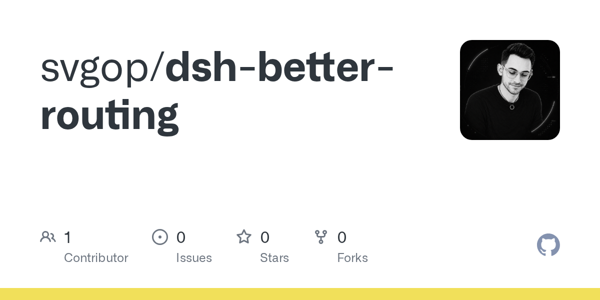 svgop/dsh-better-routing Screenshot preview