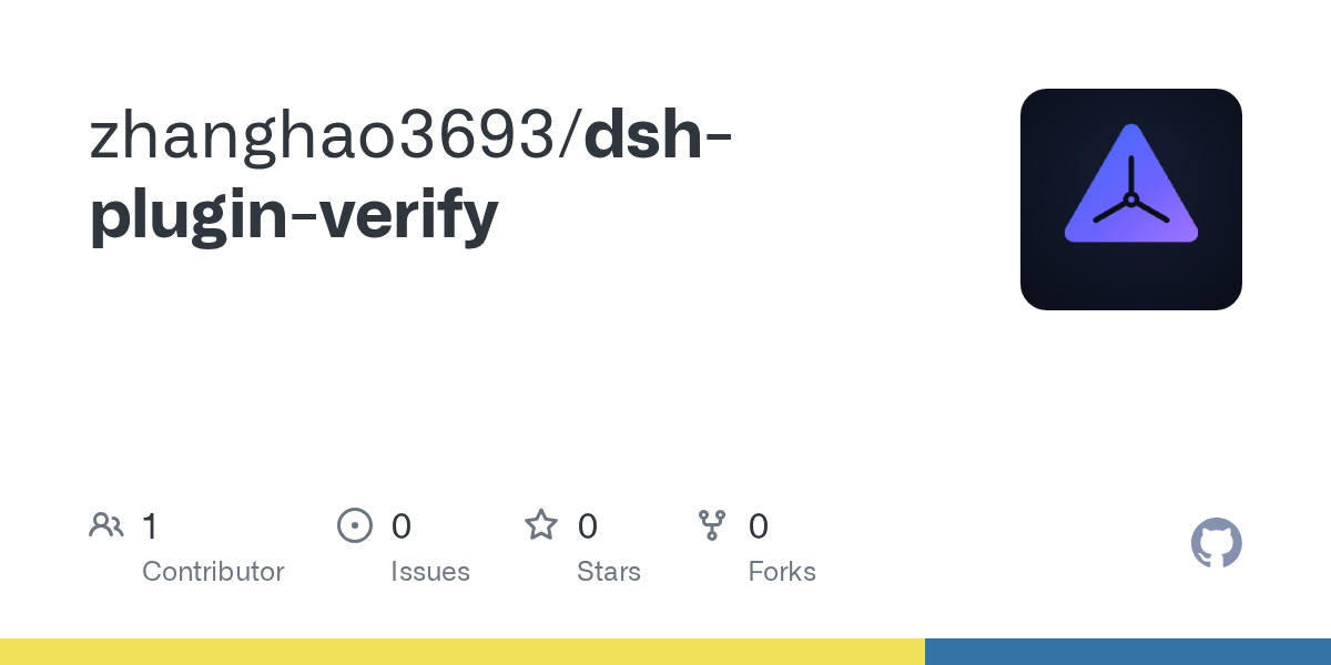 zhanghao3693/dsh-plugin-verify Screenshot preview