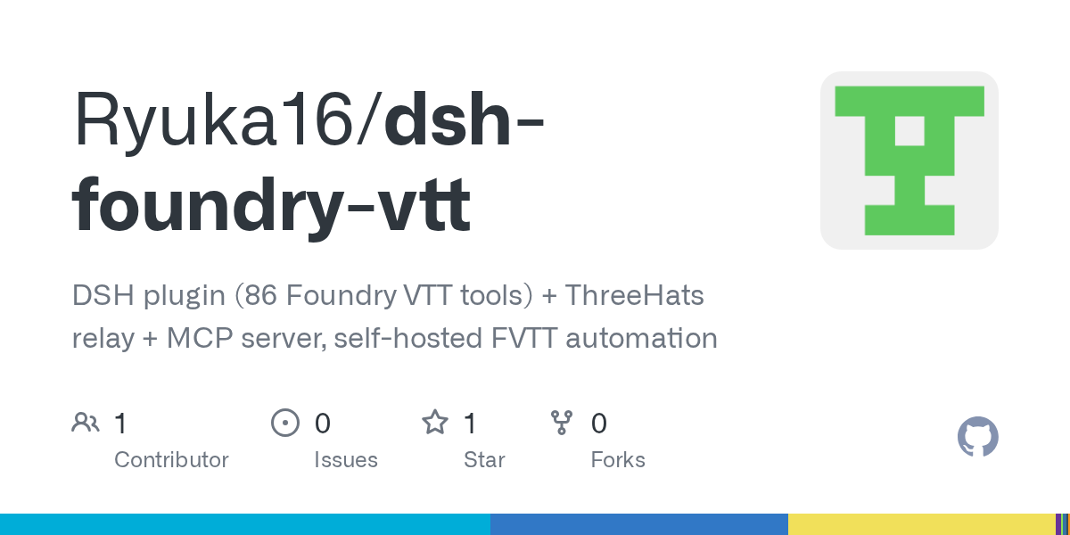 Ryuka16/dsh-foundry-vtt Screenshot preview
