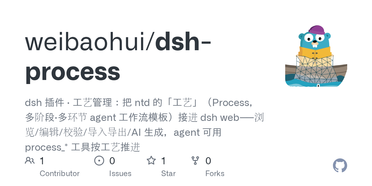 weibaohui/dsh-process Screenshot preview