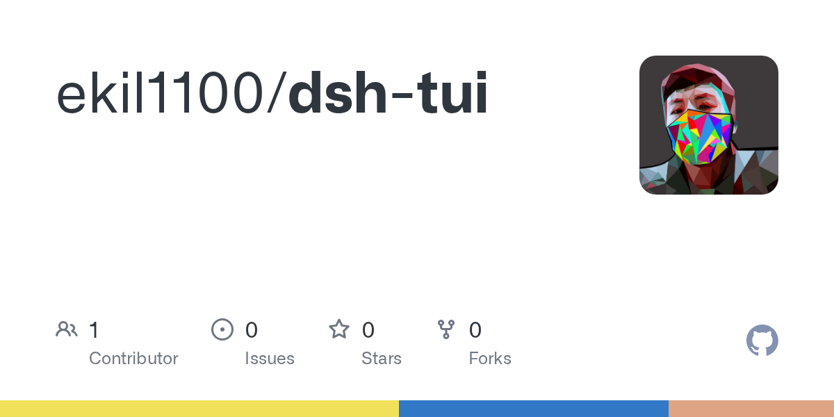 ekil1100/dsh-tui Screenshot preview