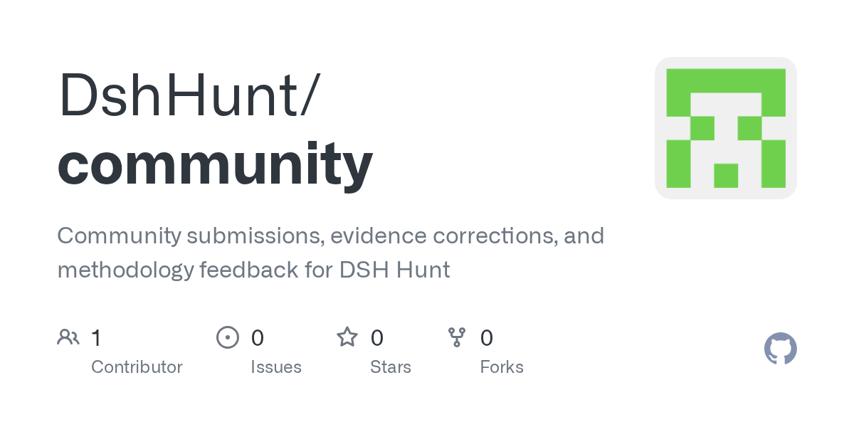 DshHunt/community Screenshot preview