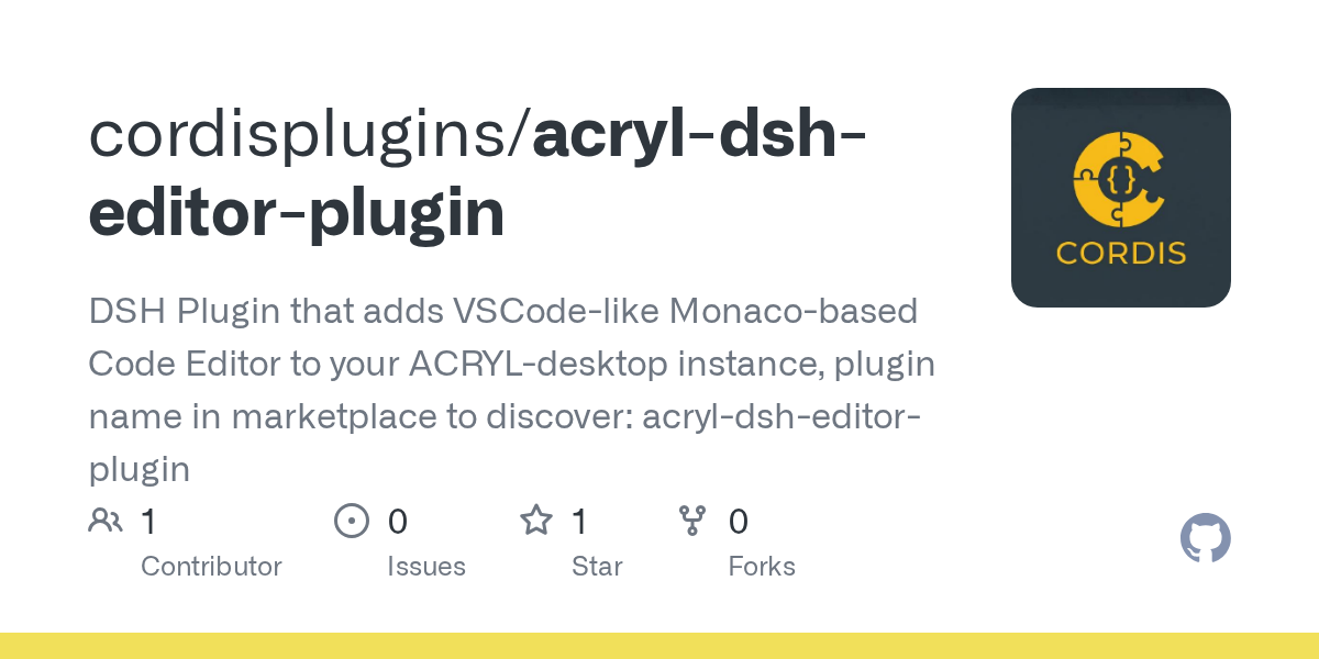acryldev/acryl-dsh-editor-plugin Screenshot preview