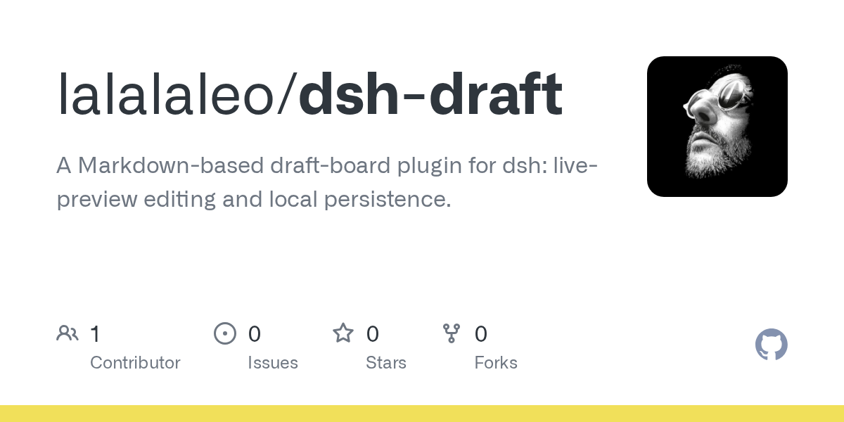 lalalaleo/dsh-draft Screenshot preview