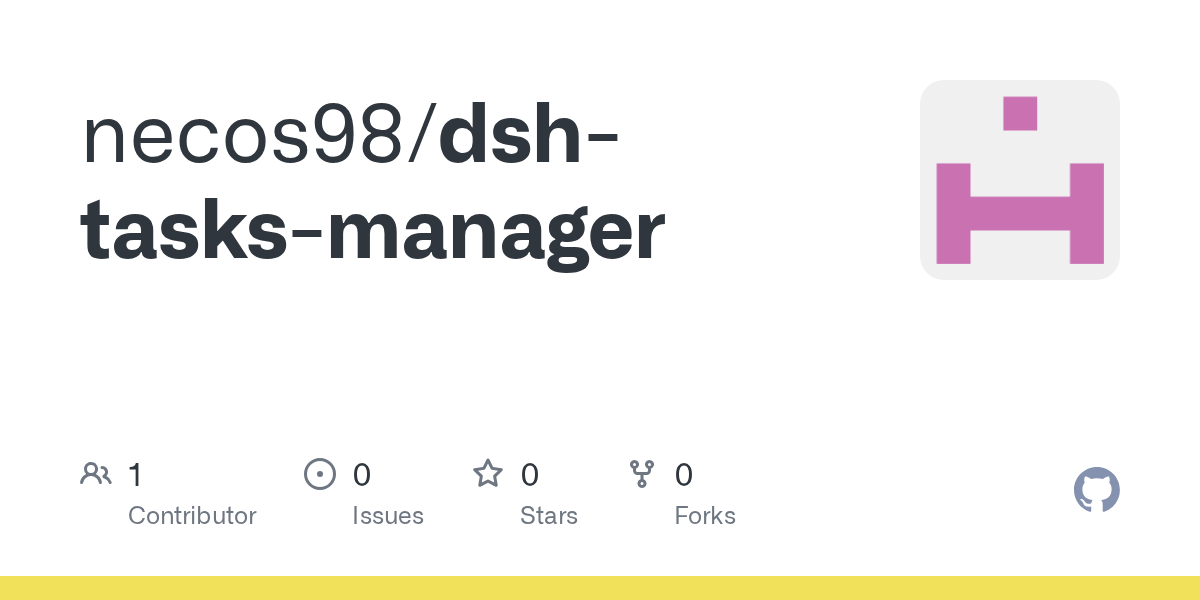 necos98/dsh-tasks-manager Screenshot preview