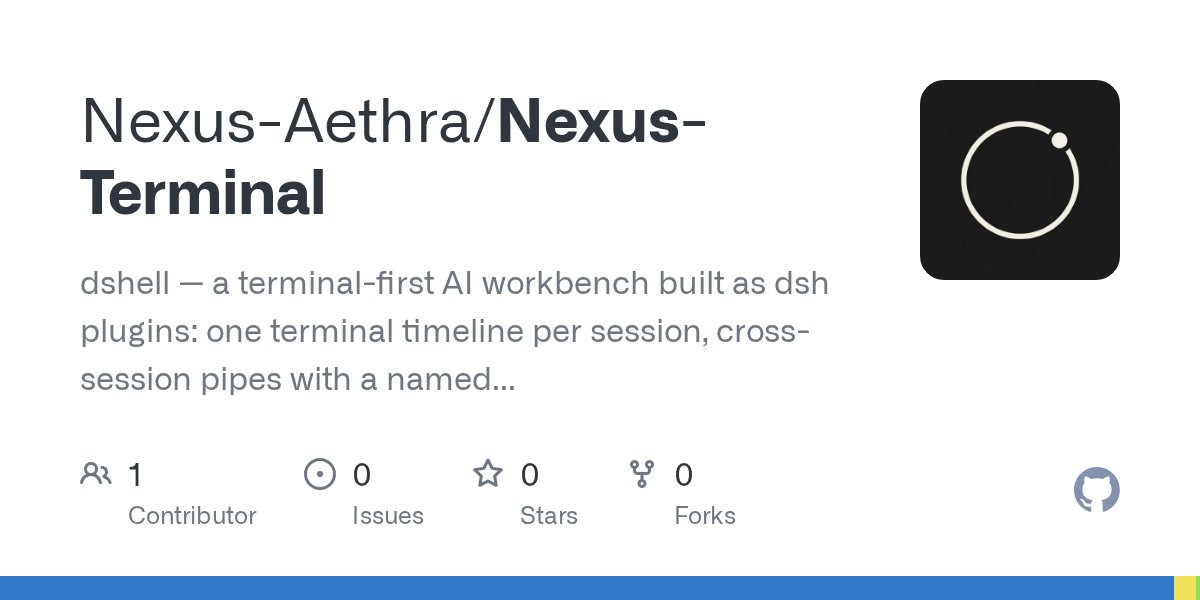 Nexus-Aethra/Nexus-Terminal Screenshot preview