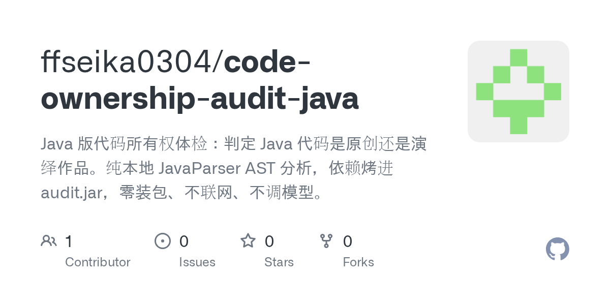 ffseika0304/code-ownership-audit-java Screenshot preview
