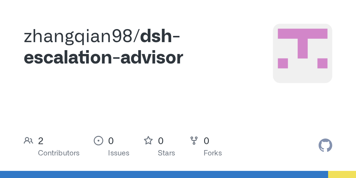 zhangqian98/dsh-escalation-advisor Screenshot preview