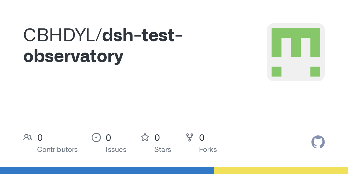 CBHDYL/dsh-test-observatory Screenshot preview