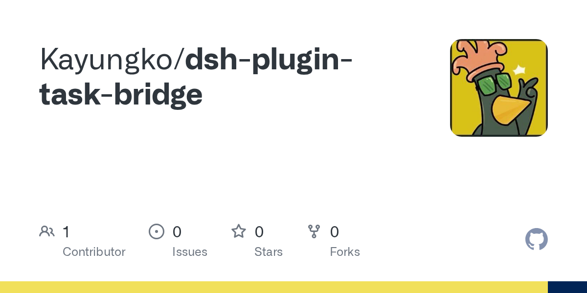 Kayungko/dsh-plugin-task-bridge Screenshot preview