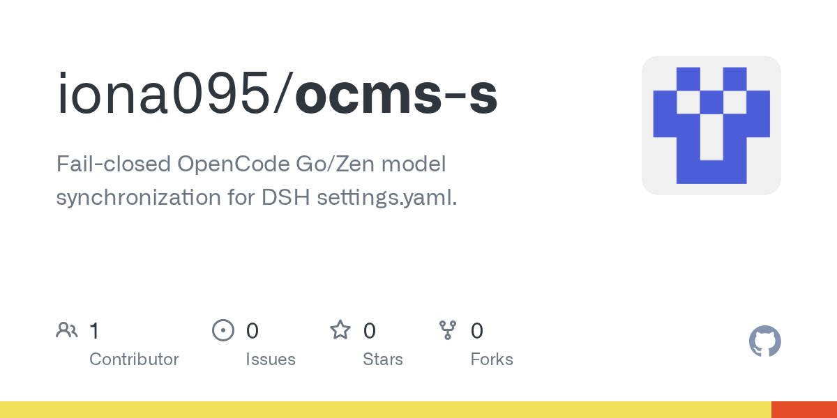 iona095/ocms-s Screenshot preview