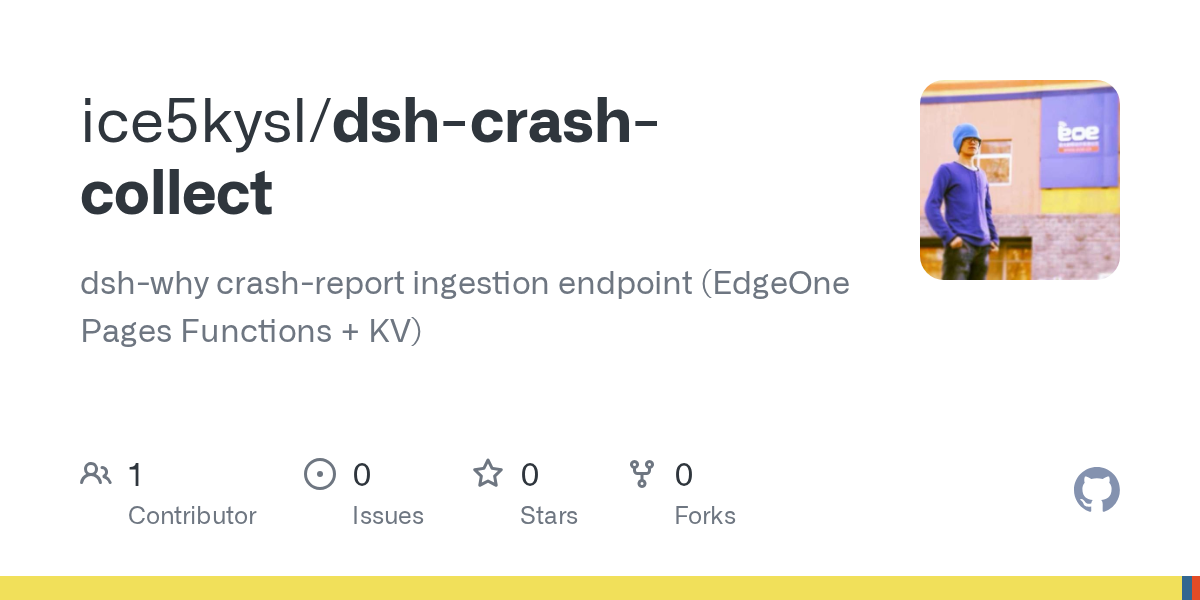 ice5kysl/dsh-crash-collect Screenshot preview