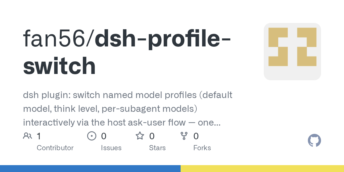 fan56/dsh-profile-switch Screenshot preview