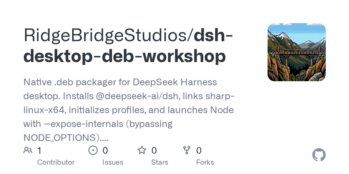 RidgeBridgeStudios/dsh-desktop-deb-workshop Screenshot preview