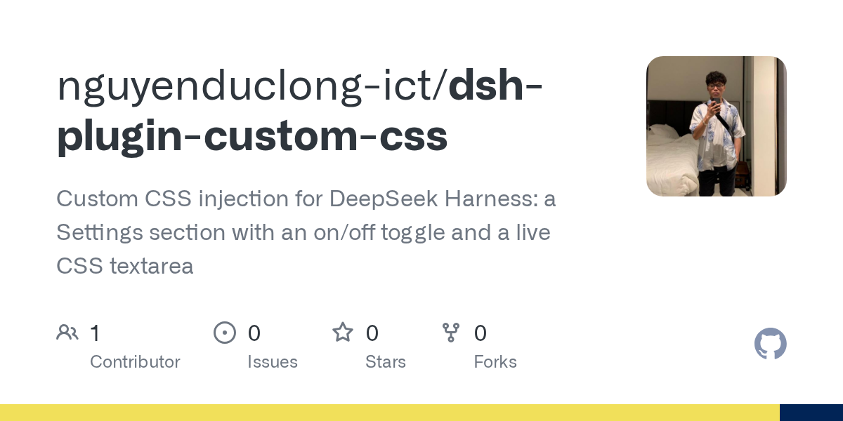 nguyenduclong-ict/dsh-plugin-custom-css Screenshot preview