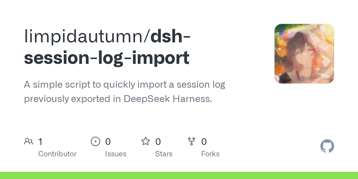 limpidautumn/dsh-session-log-import Screenshot preview