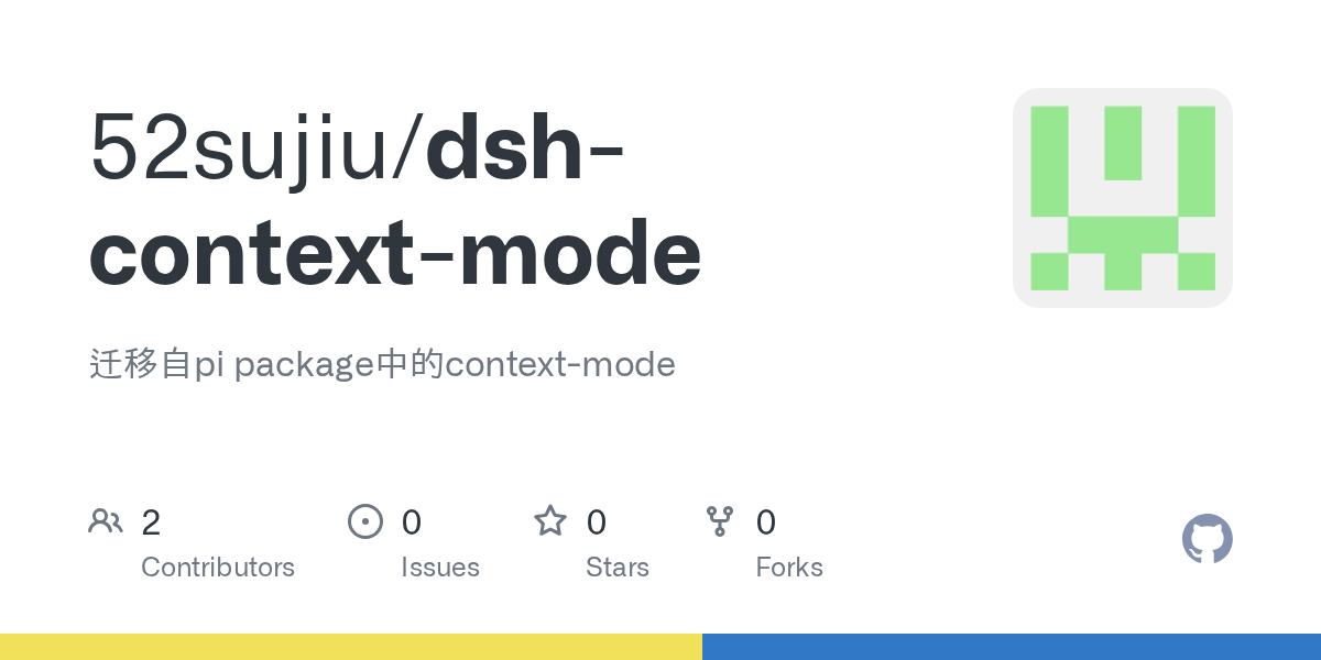 52sujiu/dsh-context-mode Screenshot preview