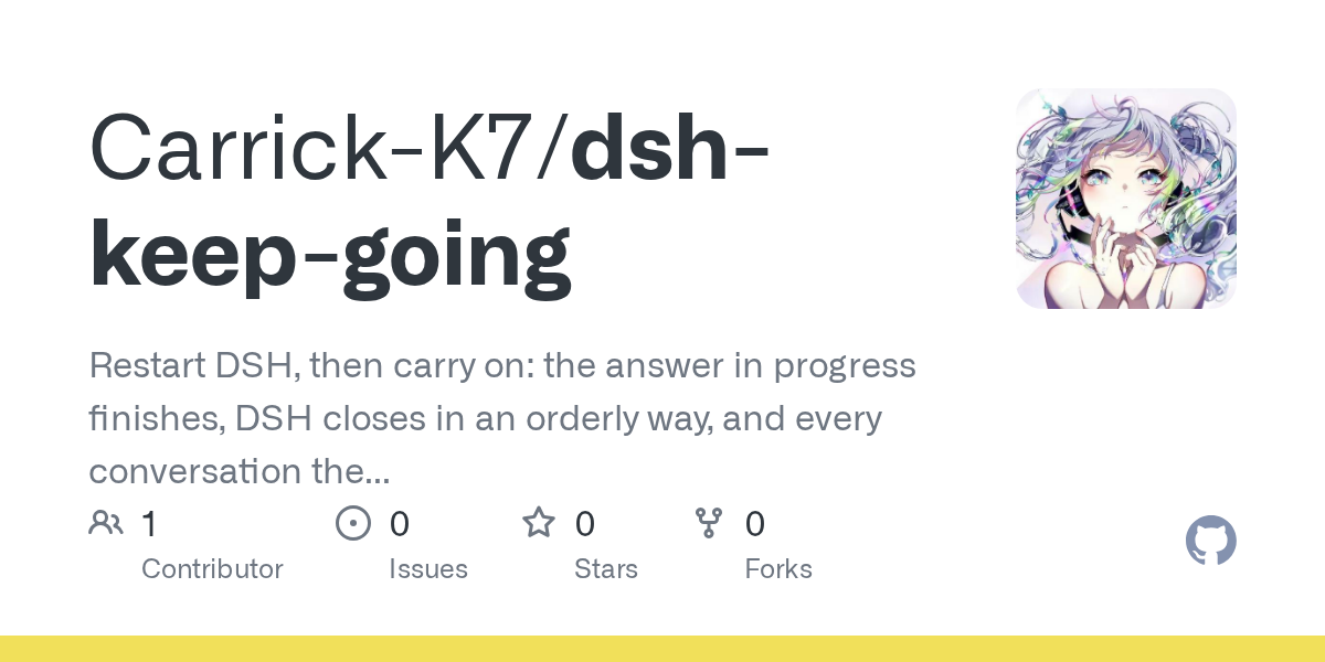 Carrick-K7/dsh-keep-going Screenshot preview