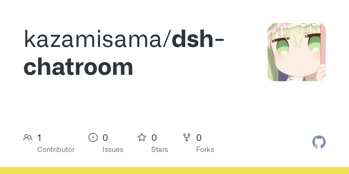kazamisama/dsh-chatroom Screenshot preview