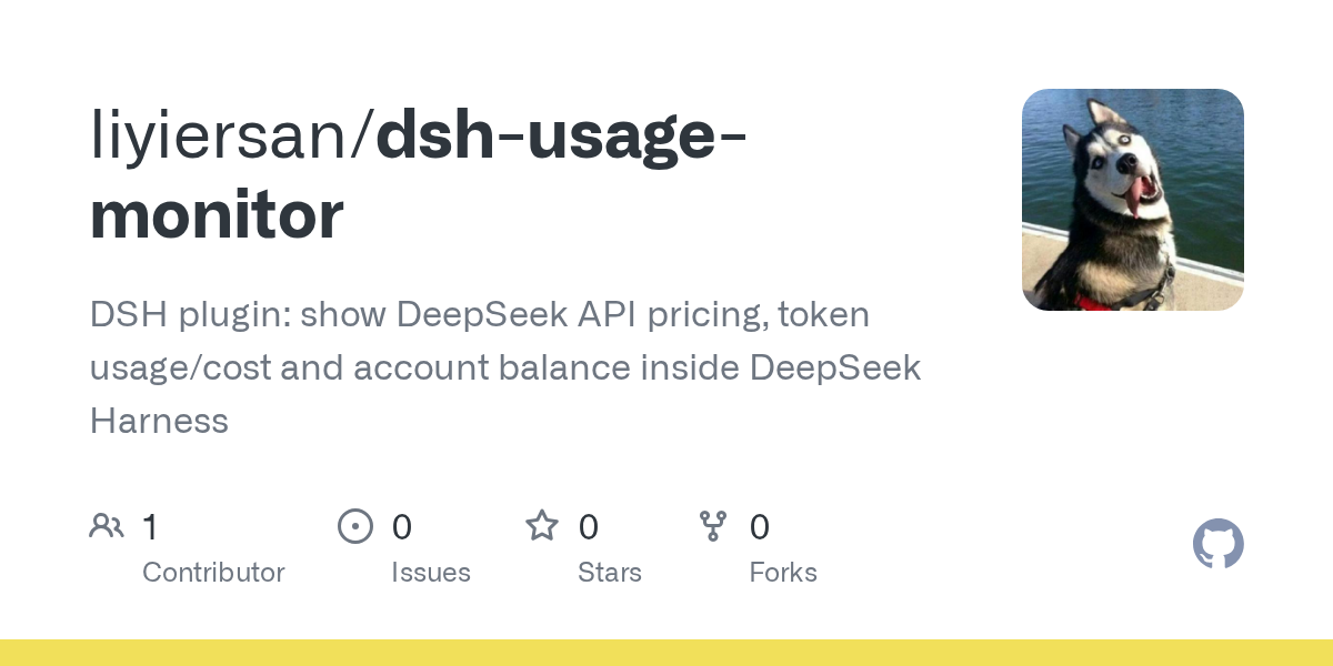liyiersan/dsh-usage-monitor Screenshot preview