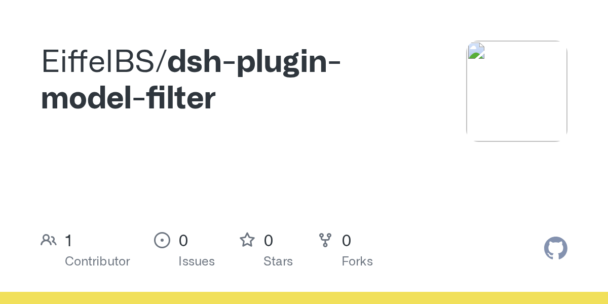 EiffelBS/dsh-plugin-model-filter Screenshot preview