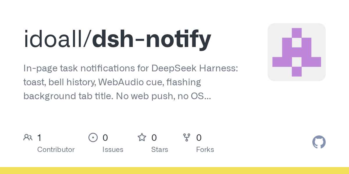 idoall/dsh-notify Screenshot preview