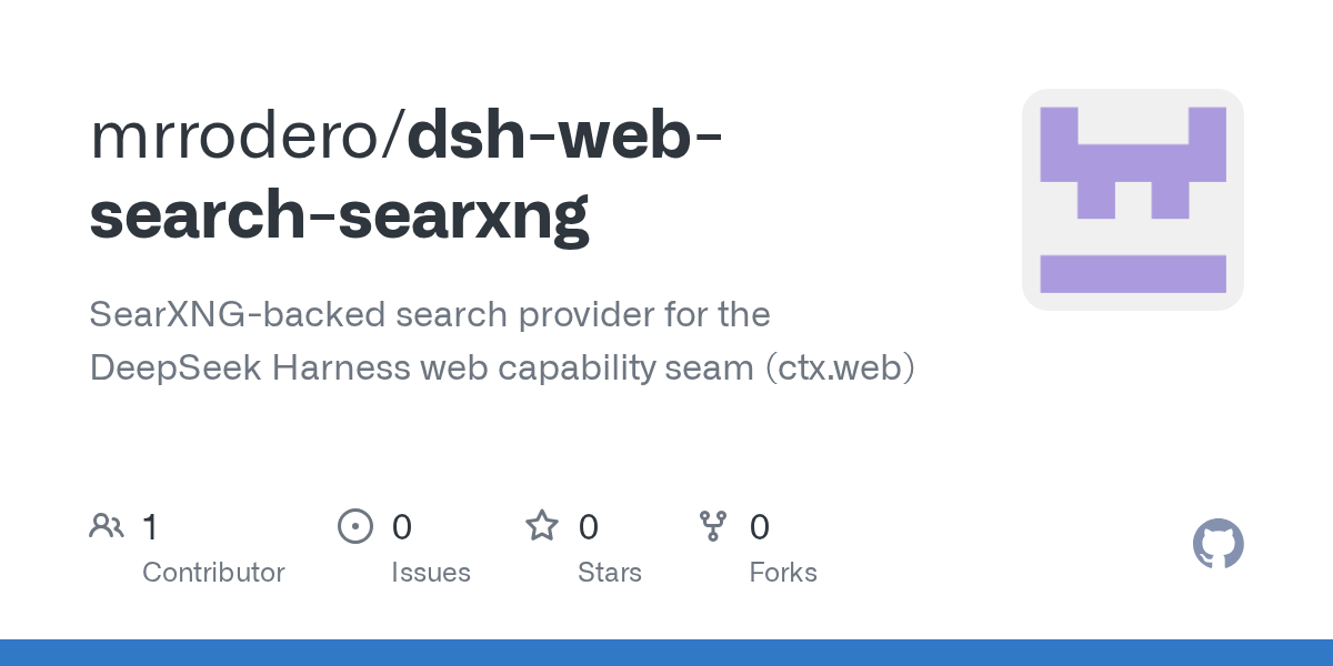 mrrodero/dsh-web-search-searxng Screenshot preview