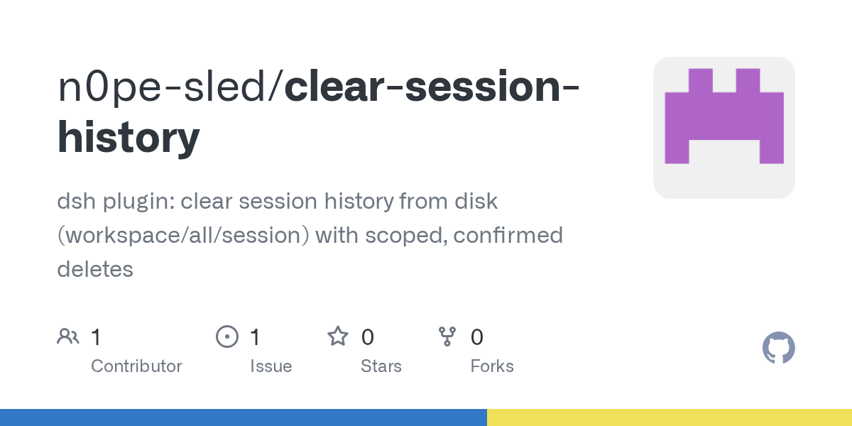 n0pe-sled/clear-session-history Screenshot preview