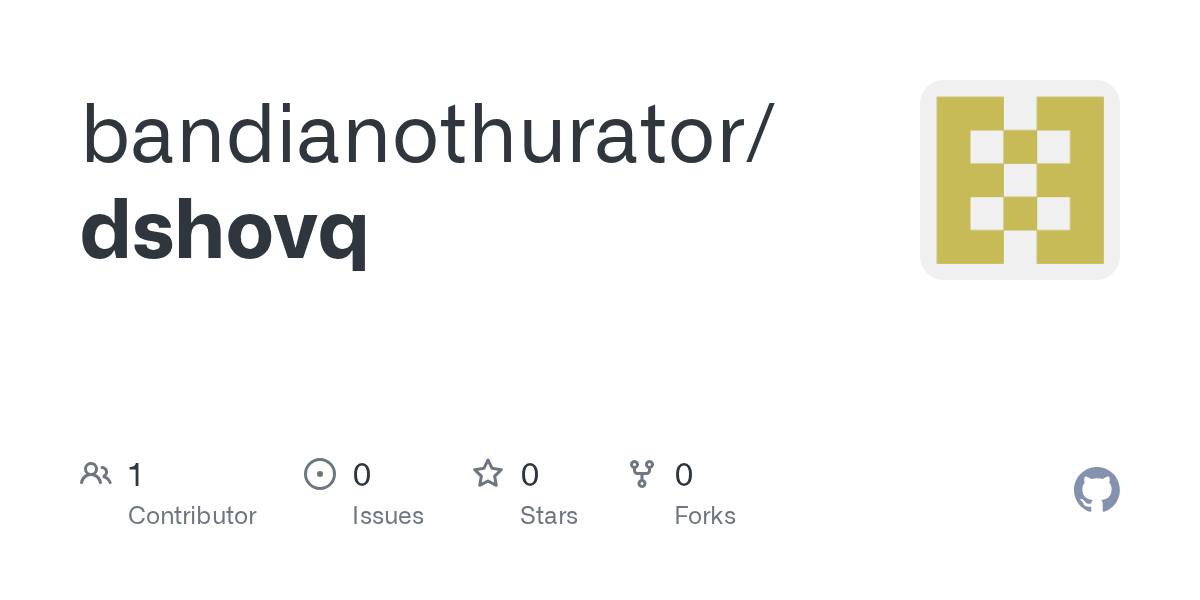 bandianothurator/dshovq Screenshot preview