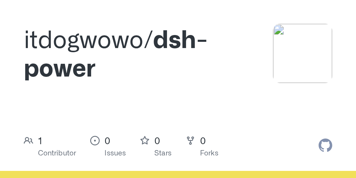 itdogwowo/dsh-power Screenshot preview