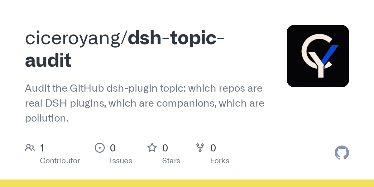 ciceroyang/dsh-topic-audit Screenshot preview