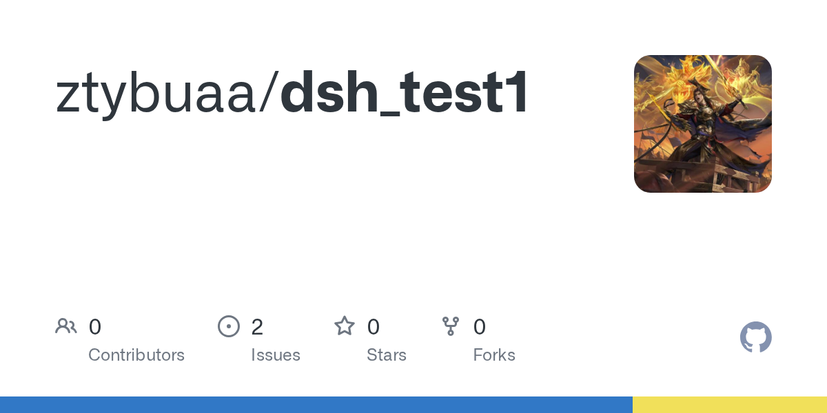 ztybuaa/dsh_test1 Screenshot preview