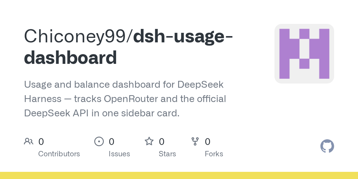 Chiconey99/dsh-usage-dashboard Screenshot preview