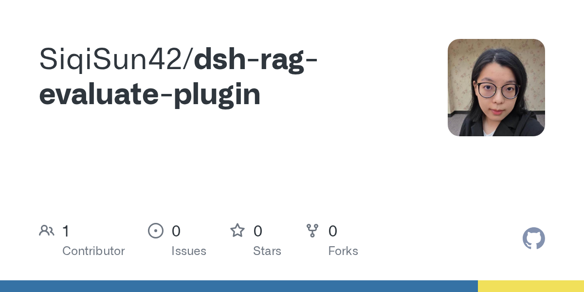 SiqiSun42/dsh-rag-evaluate-plugin Screenshot preview