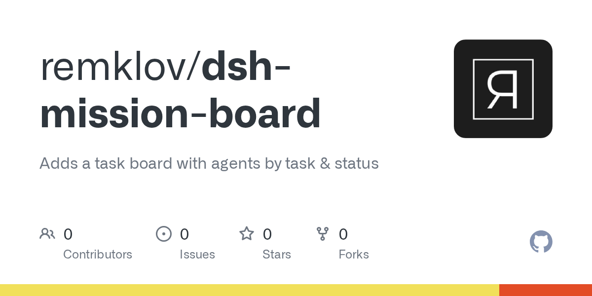 remklov/dsh-mission-board Screenshot preview