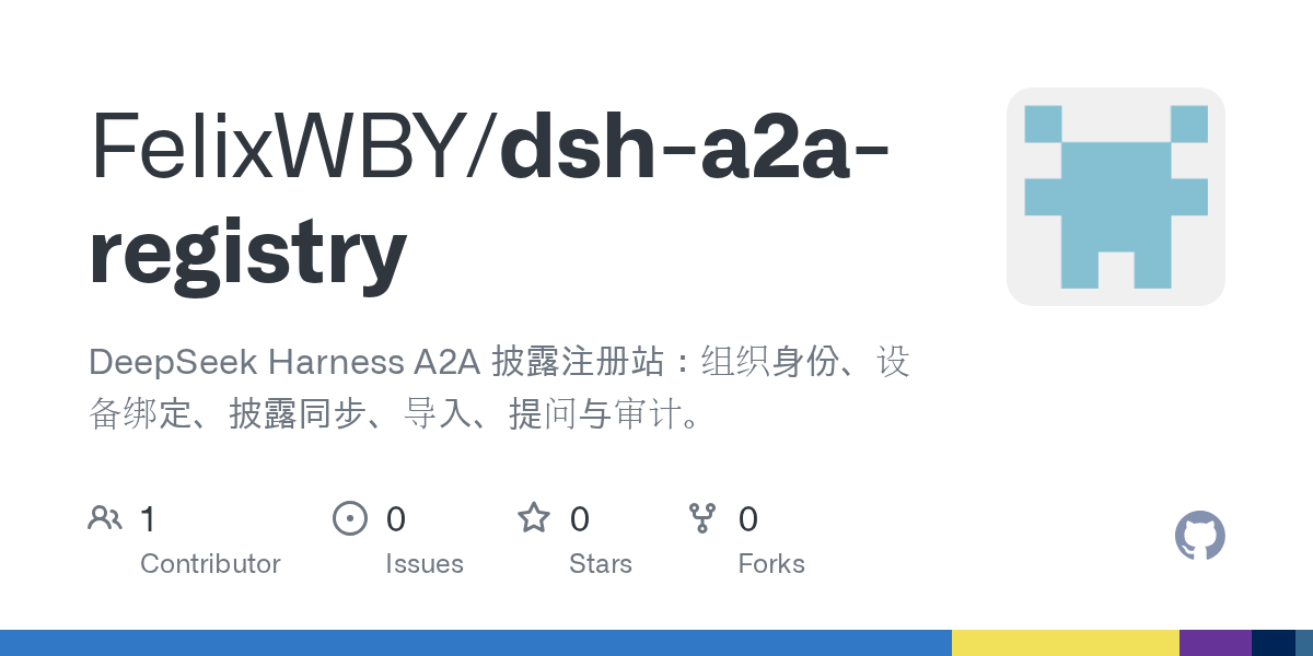 FelixWBY/dsh-a2a-registry Screenshot preview