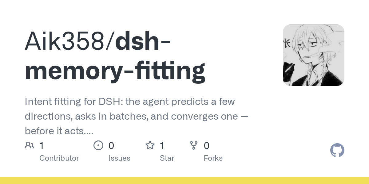 Aik358/dsh-memory-fitting Screenshot preview