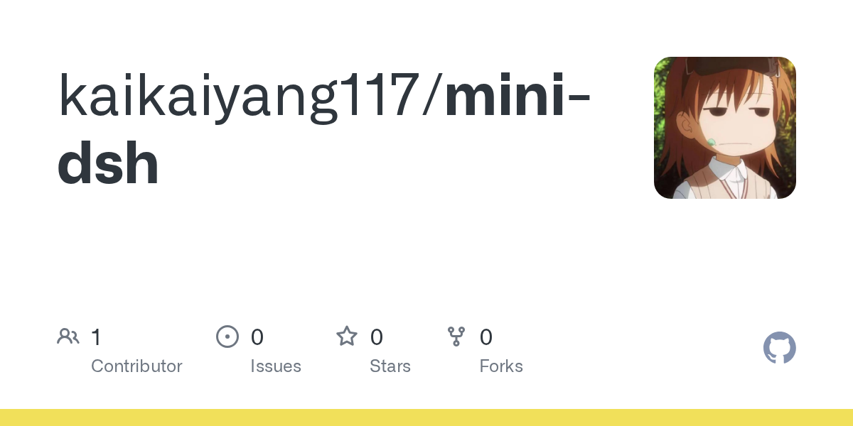 kaikaiyang117/mini-dsh Screenshot preview