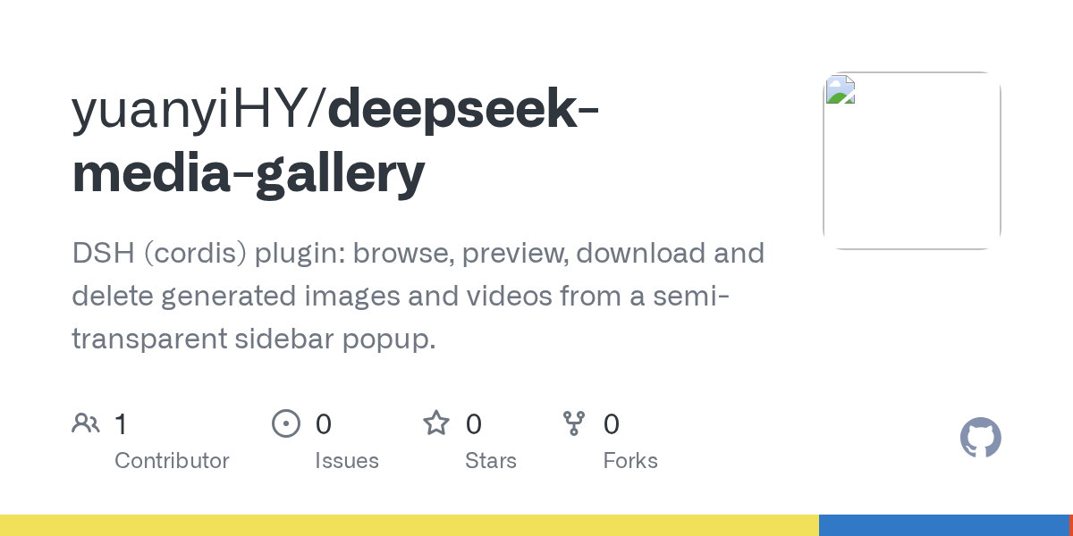 yuanyiHY/deepseek-media-gallery Screenshot preview