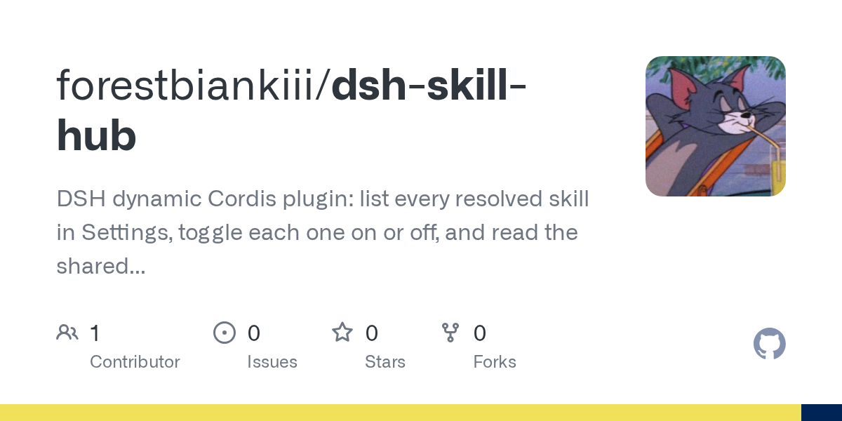 forestbiankiii/dsh-skill-hub Screenshot preview