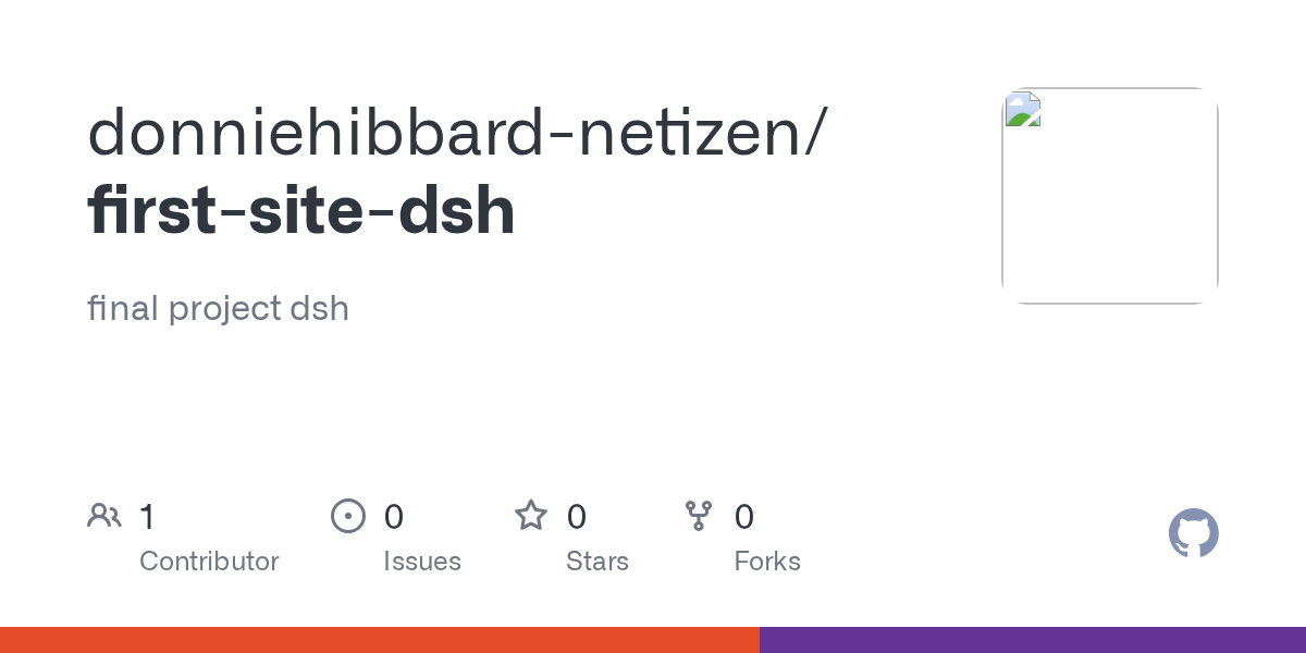 donniehibbard-netizen/first-site-dsh Screenshot preview