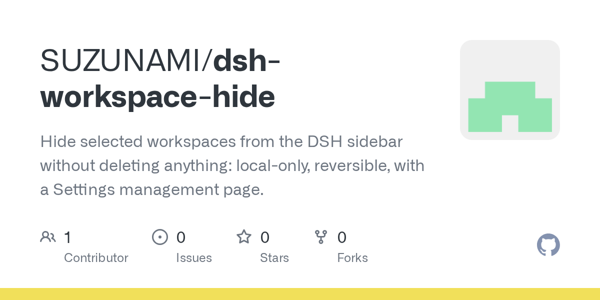 SUZUNAMI/dsh-workspace-hide Screenshot preview