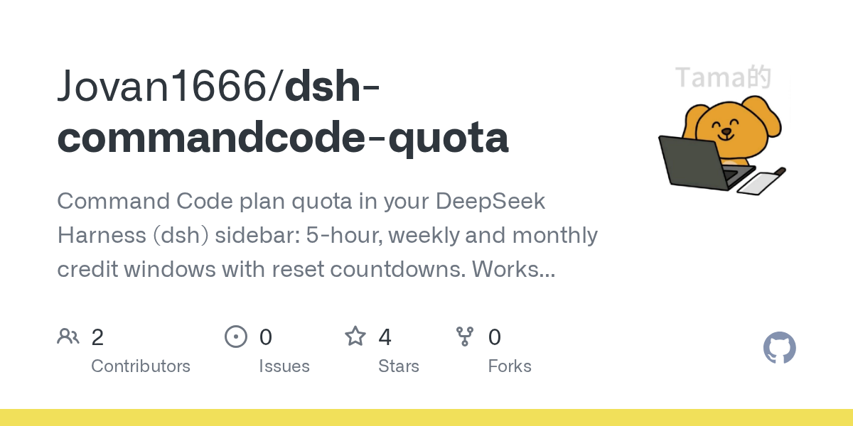 Jovan1666/dsh-commandcode-quota Screenshot preview