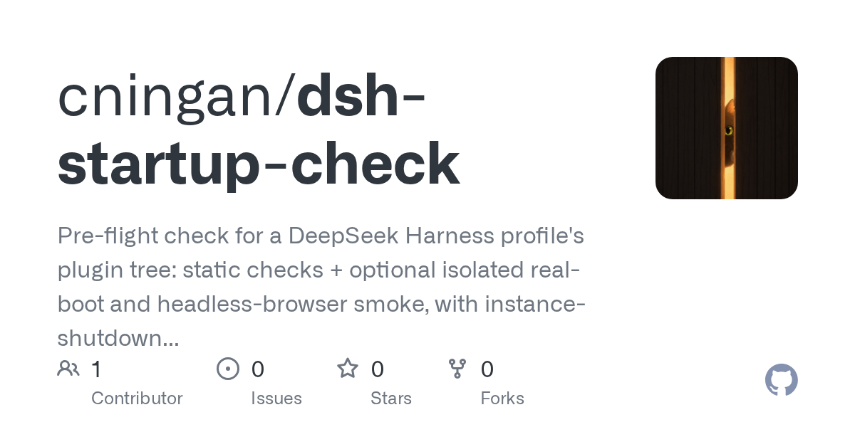cningan/dsh-startup-check Screenshot preview