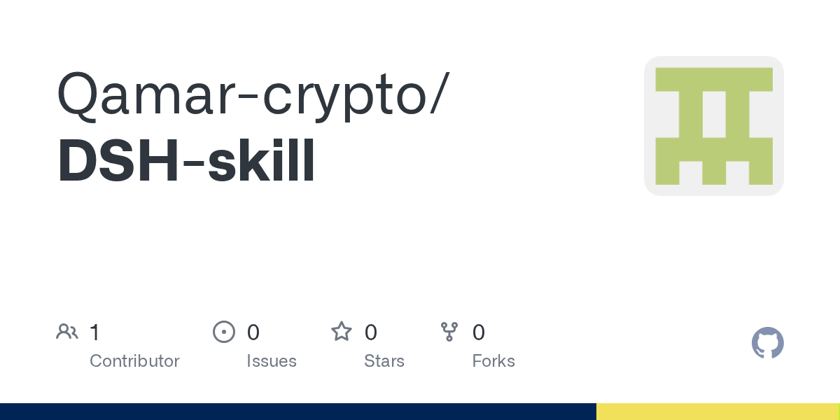 Qamar-crypto/DSH-skill Screenshot preview
