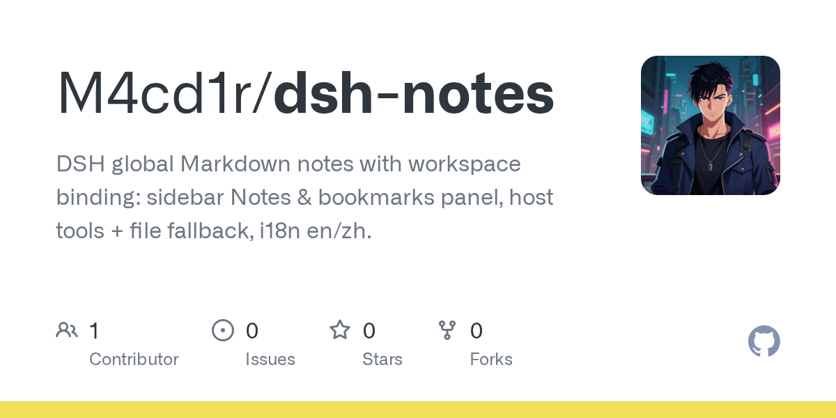 M4cd1r/dsh-notes Screenshot preview