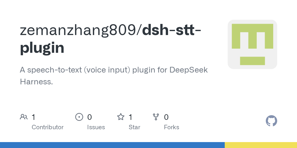 zemanzhang809/dsh-stt-plugin Screenshot preview