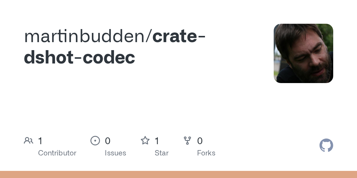 martinbudden/crate-dshot-codec Screenshot preview