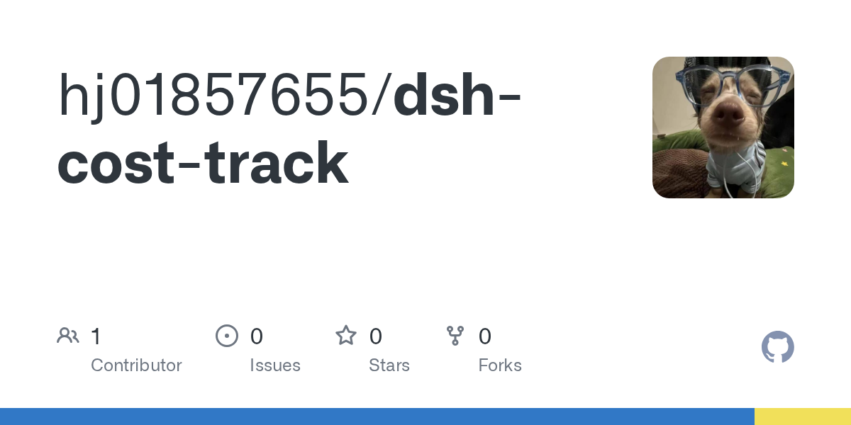 hj01857655/dsh-cost-track Screenshot preview