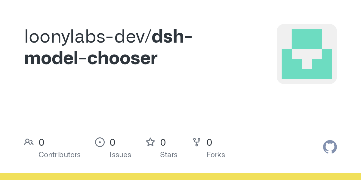 loonylabs-dev/dsh-model-chooser Screenshot preview